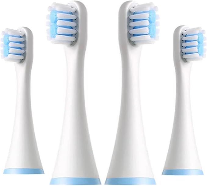 Replacement Toothbrush Heads Compatible for SOOCAS C1/MITU MES801/KAISHU/DR.BEI A7 Kids Electric Toothbrush Children Soft Nozzle(4PCS)