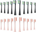 Brush Head ReplacementCompatible for Electric Toothbrush Soft Bristle X/X PRO/ Z1 Brushes Replaceable Fit(10 Black 10 Pink)