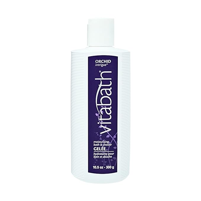 Vitabath Orchid Intrigue Moisturizing Bath &amp Shower Gel Wash Alluring Botanical Skin-Softening Hydrating &amp Soothing Skincare Body Cleanser &amp Foaming Gelee Bath - Cruelty-Free - 10.5 oz