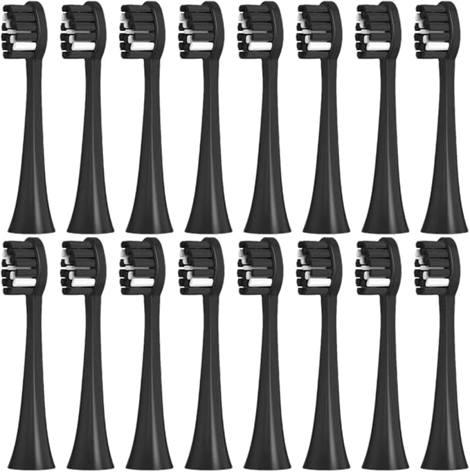 Toothbrush Replacement HeadsCompatible for 2725/S2/S5/SX/SG972 Y7 Brush Nozzle 32 Pcs(32Black)
