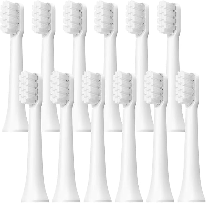 Replacement Brush HeadsCompatibility for XIAOMI MIJIA T100 Toothbrush Vacuum(T100-WH-12PCS)