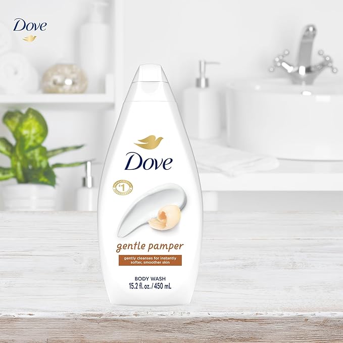 Dove Body Wash Gentle Pamper 3-Pack – Soothing Moisturizing Cleanser for Soft Skin 15.22 Oz Ea