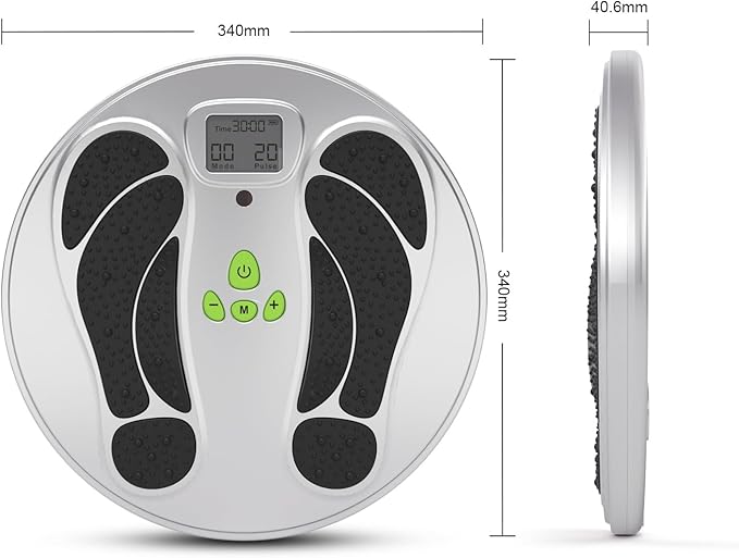FDA Cleared - EMS Foot Massager for Neuropathy &amp Pain Relief TENS Unit Foot Leg Stimulator for Circulation &amp Muscle Relaxation Electric Feet Massager for Neuropathy Gifts for Family Dad Mun