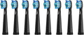 Replacement Electric Toothbrush Heads Compatible with Fairywill FW-507/508/551/515/917/959/2011/D1/D3/D7/D8(8black)