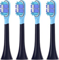 Replacement Toothbrush Heads Compatible for T301/T302/T501 Sonic Electric Tooth Brush Soft Bristle Nozzles with(4 pcs BJ Black)