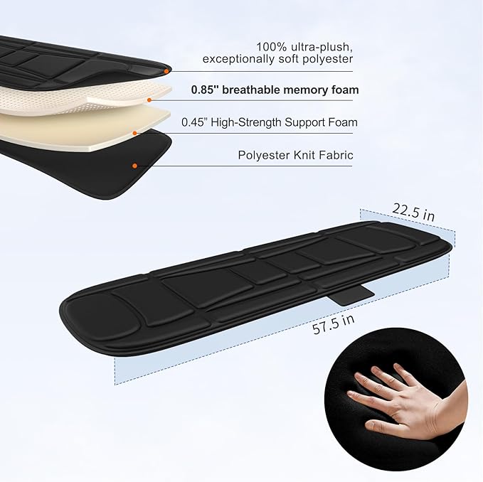 Vibration Massage Mat with Heat Full Back Heating &amp Lumbar Traction Back Massage Chair Pad for Seniors Office Workers 3 Intensities &amp 2 Heat Levels Fatigue &amp Pain Relief in Office Ho