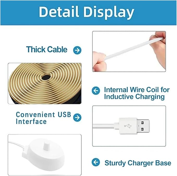 Travel Charger Dock 3757 Electric Toothbrush Charging CradleCompatible For BraunCompatible For Oral BSeries D12 D20 D16 Toothbrush Charging Stand(B)