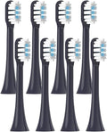 Replacement Toothbrush Heads Compatible for T301/T302/T501 Sonic Electric Tooth Brush Soft Bristle Nozzles with(8 PCS Purple)