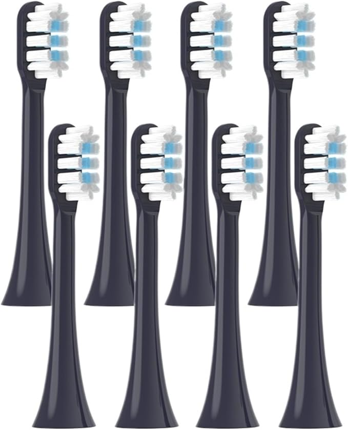 Replacement Toothbrush HeadsCompatible for Xiaomi Mijia T301/T302/T501C Electric(8 pcs Purple)