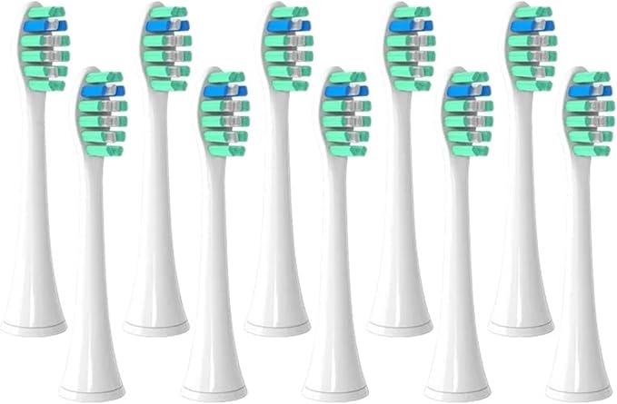 Brush Heads Adapted to HX3/HX6/HX8/HX9 Series Electric Toothbrush Head Soft(9021White)