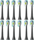 12-16pcs Replacement Toothbrush HeadsCompatible for with Soft Electric Brush Head 4100 6500 6100 7500 5(12pcs Black)