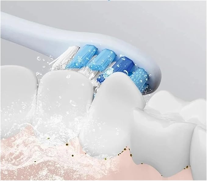 Brush Heads Adapted to HX3/HX6/HX8/HX9 Series Electric Toothbrush Head Soft(9021White)