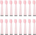 for AUX A11 Electric Toothbrush Replacement Heads Compatible for UPHYLIAN/KONKA/PHYLIAN Soft Brush Bristles Nozzles(16PCS Pink)