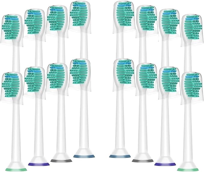 12/16/20Pcs Toothbrush HeadsCompatible for HX6780 HX6781 HX6782 HX6902 HX6910 HX6911 HX9044 HX6074 HX9024 HX6730 HX6062(20PC with Cap)