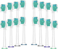 12/16/20Pcs Toothbrush HeadsCompatible for HX6780 HX6781 HX6782 HX6902 HX6910 HX6911 HX9044 HX6074 HX9024 HX6730 HX6062(16PC with Cap)