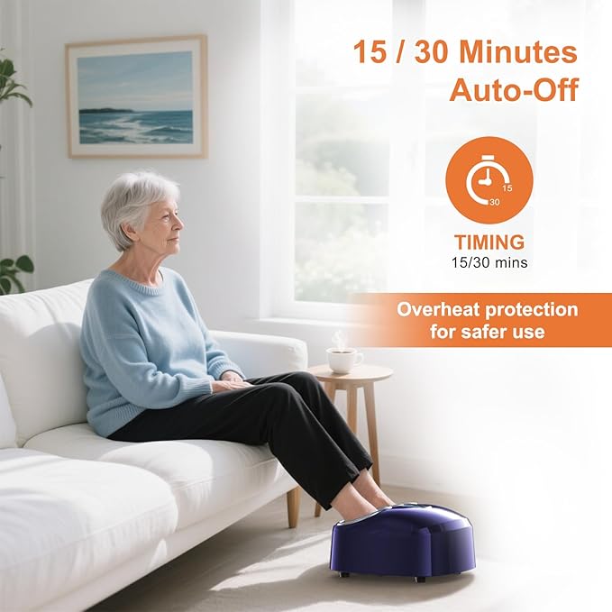 Foot Massager Machine Relieve Fatigue Deep Tissue Massage for Plantar Fasciitis Gift for mom and dad