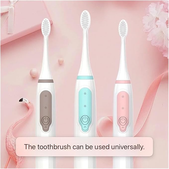 16pcs Replacement Toothbrush Heads Compatible for JD002 Soft Bristles Nozzles