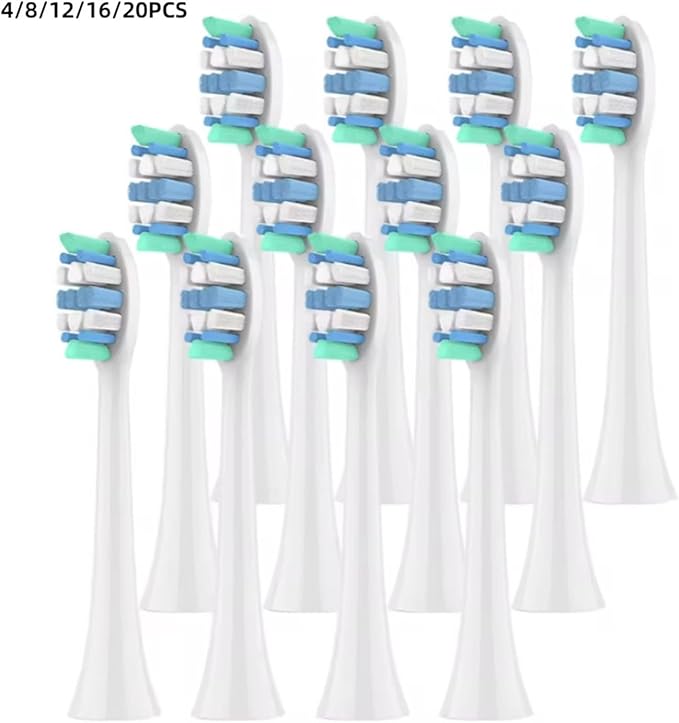 Replacement Toothbrush Heads Compatible for Philips Sonicare Electric Brush Head 1100 2100 4100 4300 5100 5300(12pcs)