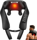 Cordless Neck and Back Massager with Heat Upgarded Adjustable Width Electric Deep Tissue 4D Kneading Massage Shiatsu Shoulder Massage Pillow for Body Muscle Pain Relief Gifts for Mom Dad