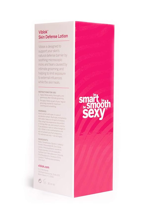 VIBLOK Skin Defense Post-Shave Lotion 100% Non-toxic and Hypoallergenic 1.01 Fluid Ounces