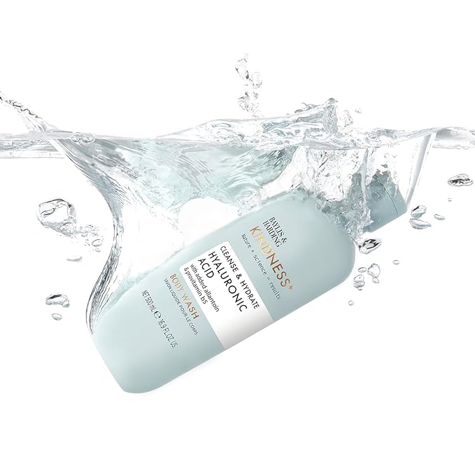 Baylis &amp Harding Kindness + Hyaluronic Acid Pear &amp Orange Blossom Fragrance 16.9 fl. oz Cleanse &amp Hydrate Body Wash (Pack of 3) - Biodegradable Formula - Vegan Friendly