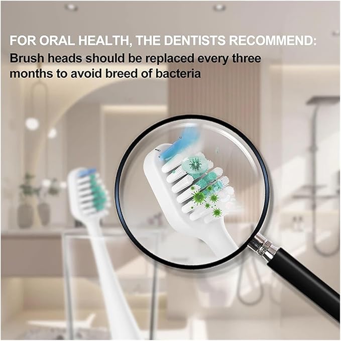 Replacement Toothbrush Heads for Waterpik Complete Care 9.0 (CC-01) and 5. (WP-862) Electric Replacements(5 PCS WT)