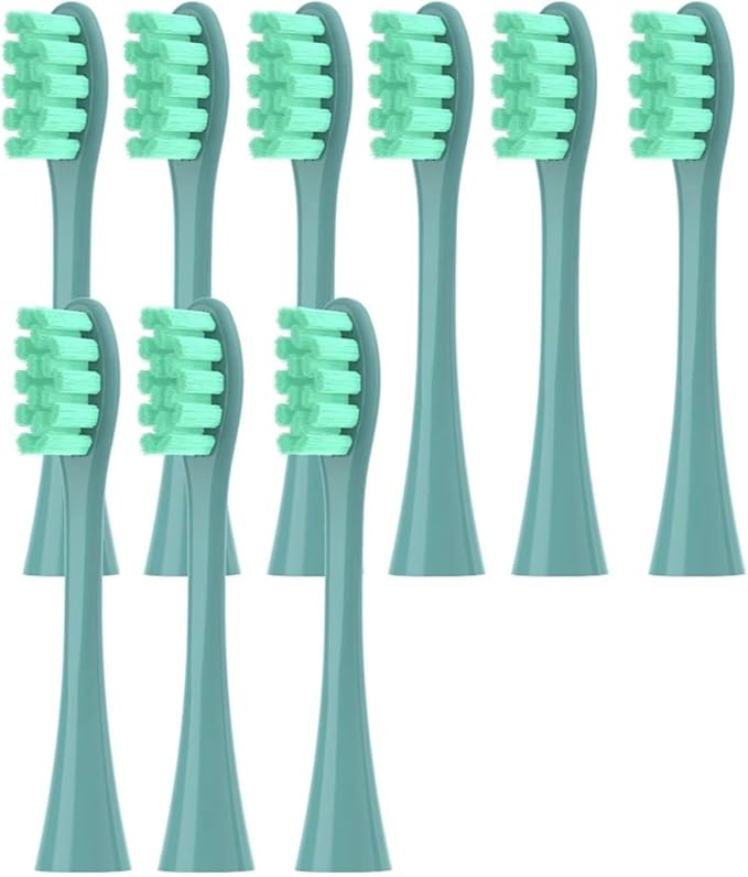 Replacemen Brush Heads Compatible for Oclean Flow/X Pro Elite/X Pro/F1 Sonic Electric Toothbrush Nozzle Soft Bristle(9 Green)