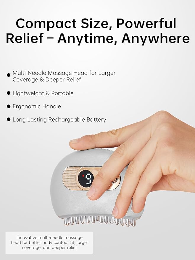 Hand Massager with Heat and Vibration – Electric Wrist and Elbow Massager for Carpal Tunnel Arthritis Tendonitis Thumb &amp Joint Pain Relief (White)