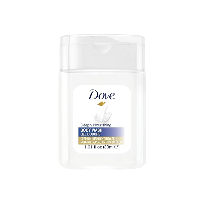 Dove 30 ml 1oz Essential Body Wash for Hotels Motels Hospitality and Household Use - Case of 192