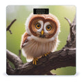 Real Cute Owls Scale for Body Weight Digital Bathroom Scale Toughened Glass High Precision Scales for Body Weight with Large LCD Backlight Display Weight Scales