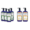 Dr Teal's Body Wash with Pure Epsom Salt Relax &amp Relief &amp Body Wash with Pure Epsom Salt Glow &amp Radiance with Vitamin C &amp Citrus Essential Oils 24oz (Pack of 2) (Packaging May Vary)