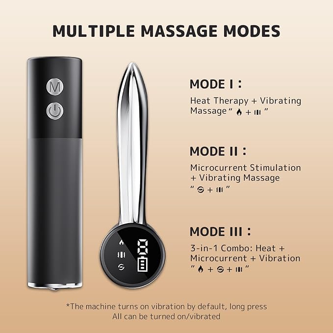 2026 New Upgrade Fascia Knife Multifunctional Massage Tool Electric Muscle Scraper Massager Tool Muscle Relaxation Electric Fascia Knife Scraper for Fascial Massager Whole Body Black
