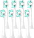 Compatible for Philips HX6100 HX6220 HX6212 HX6312 HX6411 HX6431 HX6500 HX6511 HX6512 Replacement DuPon Toothbrush Soft Bristle Brush Heads(Brown)