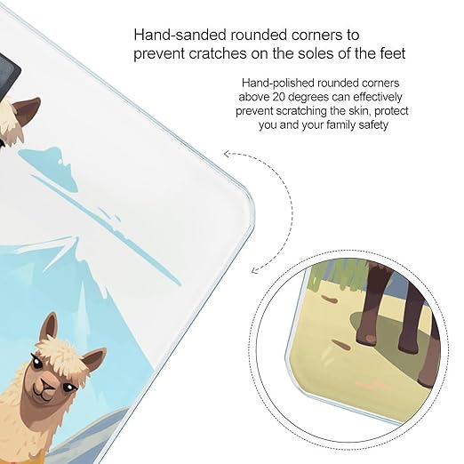 Llama and Alpaca Scale for Body Weight Smart Scales Digital Bathroom Scale High Precision Weighing Scales with Large Display Weighing Machine for People
