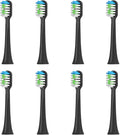 Replacement Toothbrush HeadsCompatible for Sarmocare S100 S200 S600 S700 S800 S900 S710 S820 S910 Electric(8pcs Black)
