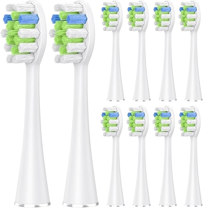 5 Pcs/10 Pcs Replacement Brush Heads Compatible for Electric Toothbrush(10 pcs WT)