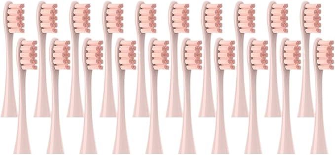 20Pcs Replaceable Brush Heads Fit Compatible for Air 2 /One/SE X/X PRO/ Z1/ F1(20Pink)