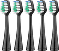 Replacement Toothbrush Heads for Complete Care 9.0 (CC-01) and 5. (WP-862) Electric Replacements(5 PCS BK)