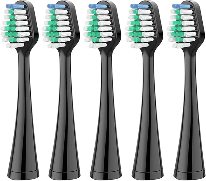 Replacement Toothbrush Heads for Complete Care 9.0 (CC-01) and 5. (WP-862) Electric Replacements(5 PCS BK)