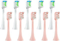 12pcs Brush Heads Sonic Electric Toothbrush Soft Bristle Nozzles Compatible for SOOCAS X3/X3U/X5 Replacement Clean Tooth(6White with 6Pink)