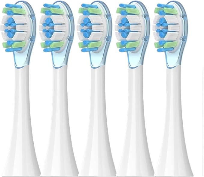 Compatible with Xiaomi Mijia Soundwave Sweeping Electric Toothbrush Pro Head Mes609/610(Mes609or610-5Pcs)