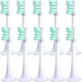 4/10Pcs/Set Compatible ForXiaomi Mijia T300/T500 Replacement Brush Heads Electric Toothbrush Protect Soft Nozzles Bristle(10Green)