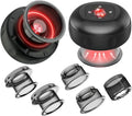 2 Pack Electric Cupping Massager Therapy Set (5-in-1with Red Light Therapy) Smart 24-Level Adjustable Suction &amp Temperature Cupping Device Kit Ideal for Relieving Back &amp Muscle Neck Discomfort