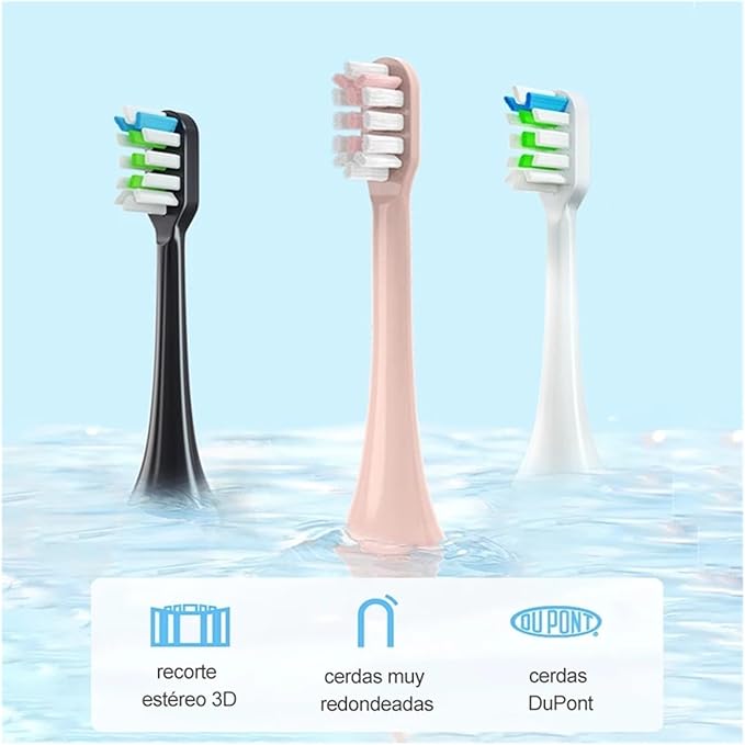 14 PCS Replacement Toothbrush Heads Compatible for X3U/X3Pro/D2/ D3S/D5 Tooth Brush Soft Bristle Nozzles(14 White- Soft)