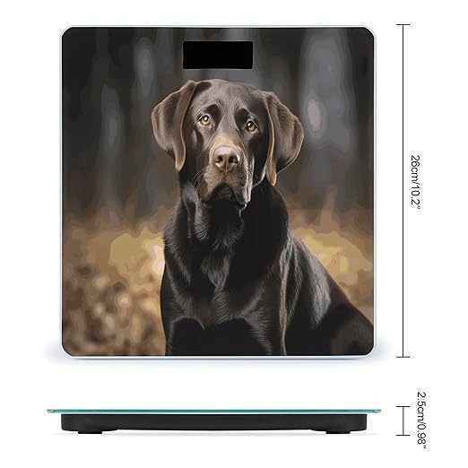 Labrador Retriever Smart Scale for Body Weight Accurate Bathroom Scale with LED Display Digital Weight Scales Weighing Machine High Precision Scales for Bath Home