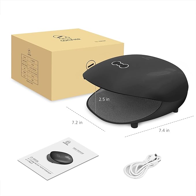 COMFIER Wireless Hand Massager with Heat -3 Levels Compression &amp HeatingRechargeable Hand Massager Machine for Carpal TunnelIdeal Gifts for Women (Black)