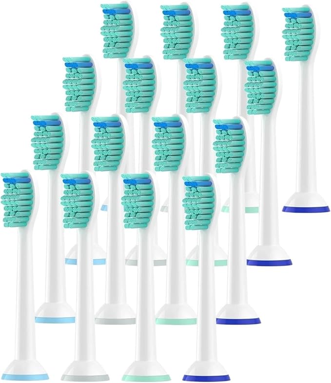 8/16pcs Replacement Toothbrush HeadsCompatible for Toothbrushes HX6530 HX9340 HX6930 HX6710 HX9140 HX6921(16pcs)