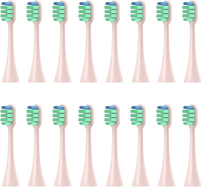 Replacement Toothbrush HeadsCompatible for Panasonic Doltz EW-DC01/DC12/PDL54/PDP51/EW1031/DE92/WEW0980/DL40/DL75/DL82(16pcs Pink)