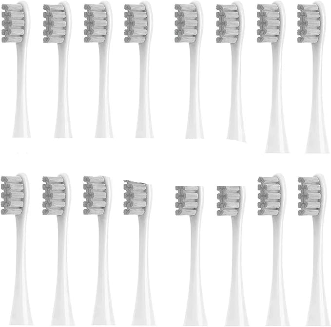 8/12/16Pcs Electric Toothbrush Replacement Brush HeadsCompatible for Oclean X/One/Air 2/ SE/X PRO/ Z1/ F1(16 Pcs Gray)