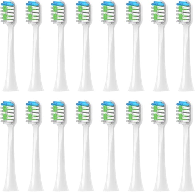 Replacement Toothbrush HeadsCompatible for Sarmocare S100 S200 S600 S700 S800 S900 S710 S820 S910 Electric(16pcs White)